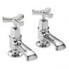 Heritage Gracechurch Mother of Pearl Basin Pillar Taps - TGRDMOP00 -Bathroom Taps Shop TGRDMOP00 P