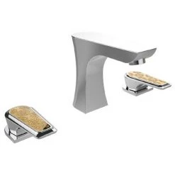 Heritage Lymington Lace Gold 3 Taphole Bath Filler - TLYCG073