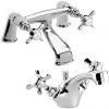 Traditional Bath Filler & Mono Basin Mixer - Chrome -Bathroom Taps Shop Traditional Chrome Bath Filler Mono Basin Mixer Medium