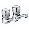 Bristan - Club Basin Taps - Chrome with Metal Heads - VAC-1/2-C-MT -Bathroom Taps Shop VAC 12 C MT PN