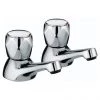 Bristan - Club Bath Taps - Chrome with Metal Heads - VAC-3/4-C-MT -Bathroom Taps Shop VAC 34 C MT PN