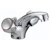Bristan - Club Mono Basin Mixer w/ Pop Up Waste - Chrome w/ Metal Heads - VAC-BAS-C-MT -Bathroom Taps Shop VAC BAS C MT PN