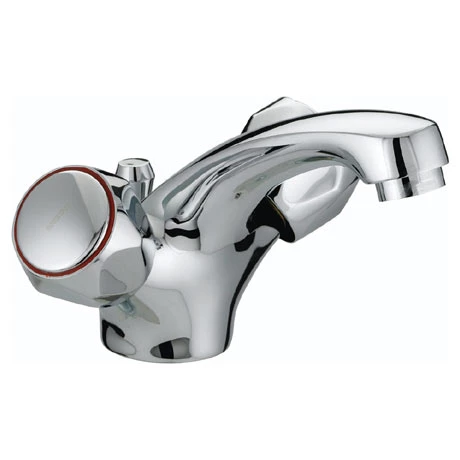 Bristan - Club Mono Basin Mixer w/ Pop Up Waste - Chrome w/ Metal Heads - VAC-BAS-C-MT 3 Bristan - Club Mono Basin Mixer w/ Pop Up Waste - Chrome w/ Metal Heads - VAC-BAS-C-MT