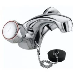 Bristan - Club Mono Basin Mixer (no waste) - Chrome with Metal Heads - VAC-BASNW-C-MT