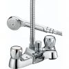 Bristan - Club Luxury Bath Shower Mixer - Chrome with Metal Heads - VAC-LBSM-C-MT 2 Bristan - Club Luxury Bath Shower Mixer - Chrome with Metal Heads - VAC-LBSM-C-MT -Bathroom Taps Shop VAC LBSM C MT PN