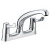 Bristan - Value Lever Deck Kitchen Sink Mixer with 6" Levers - VAL-DSM-C-6-CD -Bathroom Taps Shop VAL DSM C 6 CD P