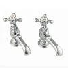 Silverdale Victorian Basin Pillar Taps Chrome 2 Silverdale Victorian Basin Pillar Taps Chrome -Bathroom Taps Shop VCTBS2THCHR MM