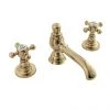 Silverdale Victorian 3 Hole Basin Deck with Pop Up Waste Gold -Bathroom Taps Shop VCTBS3THINC m