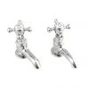 Silverdale Victorian Cloakroom Basin Pillar Taps Chrome 2 Silverdale Victorian Cloakroom Basin Pillar Taps Chrome -Bathroom Taps Shop VCTBSCPLCHR m2