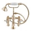 Silverdale Victorian Bath Shower Mixer Taps Gold 2 Silverdale Victorian Bath Shower Mixer Taps Gold -Bathroom Taps Shop VCTBTBSDINC p