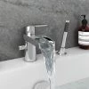 Zen Mono Bath Shower Mixer Tap with Shower Kit -Bathroom Taps Shop VIC2 N P