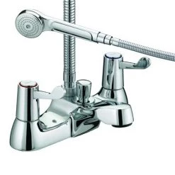 Bristan - Value Lever Bath Shower Mixer - Chrome Plated w/ Ceramic Disc Valves - VAL-BSM-C-CD