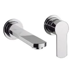 Crosswater - Wisp Wall Mounted 2 Hole Set Basin Mixer - WP120WNC