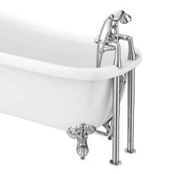 Nuie Bloomsbury Bath Shower Mixer with Extended Leg Set - Chrome 8 Nuie Bloomsbury Bath Shower Mixer with Extended Leg Set - Chrome -Bathroom Taps Shop XM314 DA314 d2 460